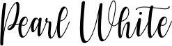 Pearl White Font