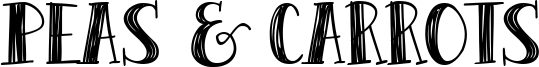 Peas & Carrots Font