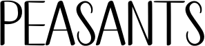 Peasants Font