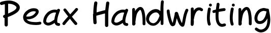 Peax Handwritingbold.ttf
