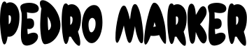 Pedro Marker Font