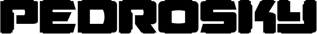 Pedrosky Font