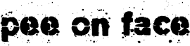 Pee on face Font