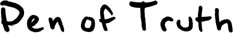 Pen of Truth Font