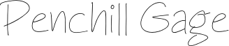 Penchill Gage Font
