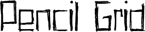 Pencil Grid Font