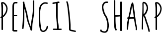 Pencil Sharp Font