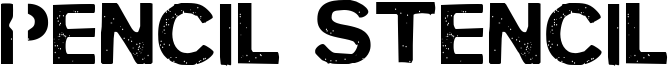 Pencil Stencil Font