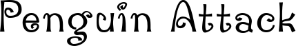 Penguin Attack Font