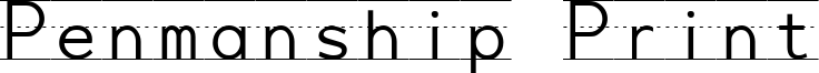 Penmanship Print Font