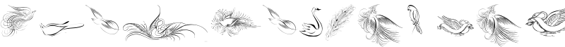 Penmanship Birds Font