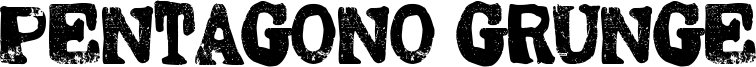 Pentagono Grunge Font