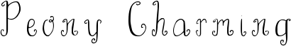 Peony Charming Font