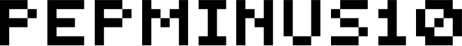 PEPminus10 Font