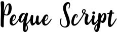 Peque Script Font