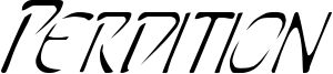 Perdition Font