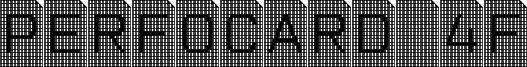 Perfocard 4F Font