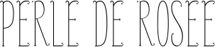 Perle De Rosee Font