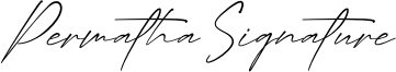 Permatha Signature Font