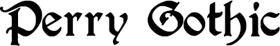 Perry Gothic Font