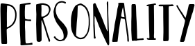 Personality Font