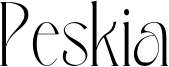 Peskia Font