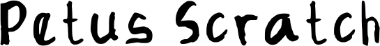 Petus Scratch Font