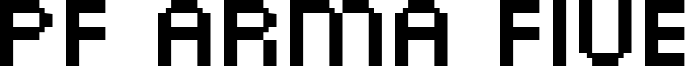 PF Arma Five Font