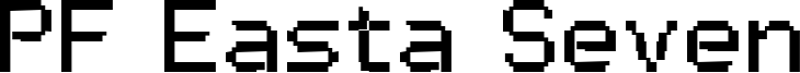 PF Easta Seven Font