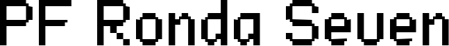 PF Ronda Seven Font