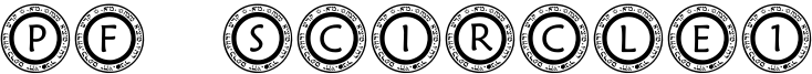 PF Scircle1 Font