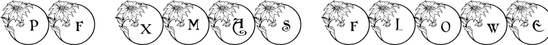 PF Xmas Flower 1 Font