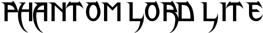 Phantom Lord Lite Font