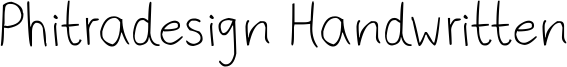 Phitradesign Handwritten Font