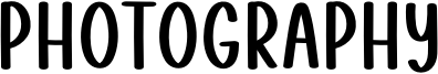 Photography Font