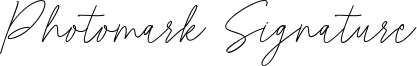 Photomark Signature Font