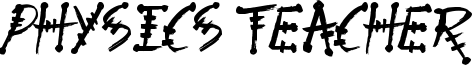 Physics Teacher Font