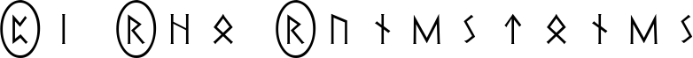 Pi Rho Runestones Font