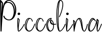 Piccolina Font