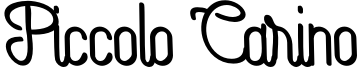 Piccolo Carino Un Tilted.otf