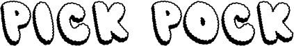 Pick Pock Font