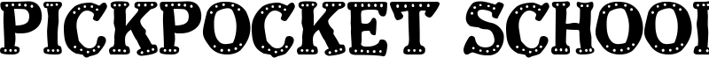 Pickpocket School Font