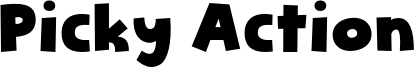 Picky Action Font