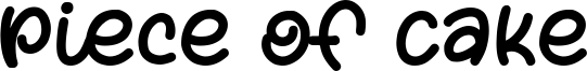 Piece of Cake Font