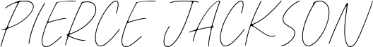 Pierce Jackson Font