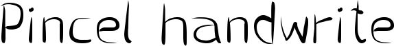 Pincel handwrite Font