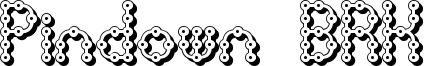 Pindown BRK Font