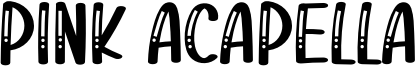 Pink Acapella Font