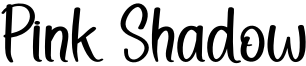 Pink Shadow Font