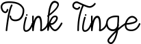 Pink Tinge Font
